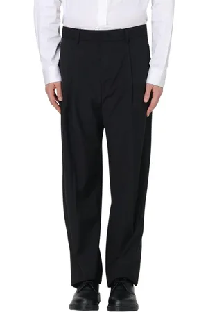 Emporio Armani Homme, Pantalons, Noir, Taille: XL Pantalon Plissé Coupe Décontractée Noir