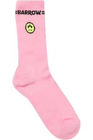 BARROW Homme, Sous-vêtements, Rose, Taille: ONE Size Chaussettes Rose avec Smiley