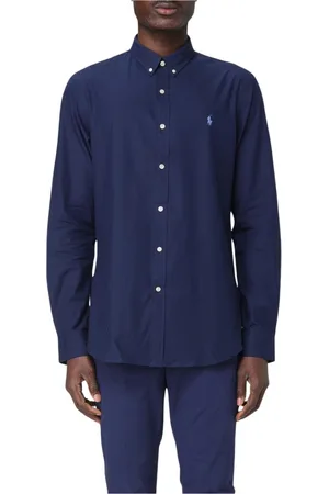 Ralph Lauren Homme, Chemises, Bleu, Taille: 2XL Chemise Classique Blanche en Coton