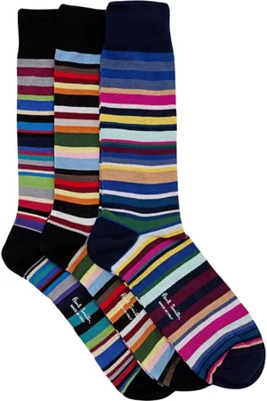 Paul Smith Homme, Sous-vêtements, Multicolore, Taille: ONE Size Chaussettes à Rayures Multicolores