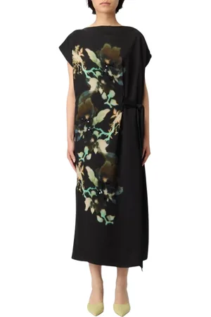 Paul Smith Femme, Robes, Noir, Taille: 42 FR Élégante Robe Midi Noire