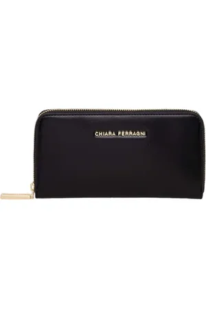 Chiara Ferragni Femme, Accessoires, Noir, Taille: ONE Size Portefeuille à Zip
