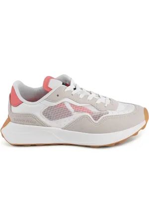 Tommy Hilfiger Femme, Chaussures, Multicolore, Taille: 38 EU Beige Casual Polyester Baskets