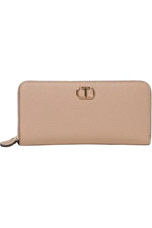 Twin-Set Femme, Accessoires, , Taille: ONE Size Portefeuille en Cuir à Fermeture Éclair