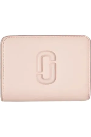 Marc Jacobs Femme, Accessoires, Rose, Taille: ONE Size Portefeuille Compact en Cuir Rose