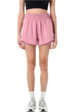 Nike Femme, Shorts, Rose, Taille: 36 FR Shorts Double Couche Noirs