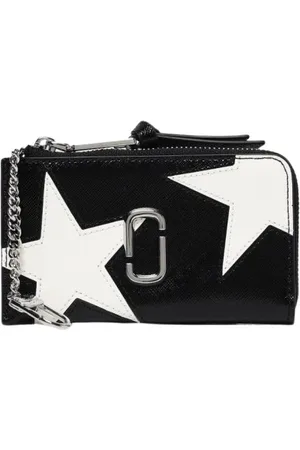 Marc Jacobs Femme, Accessoires, Noir, Taille: ONE Size Portefeuille noir à fermeture éclair pochette