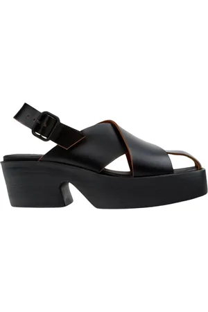 Camper Femme, Chaussures, Noir, Taille: 38 EU Sandale Plateforme en Cuir