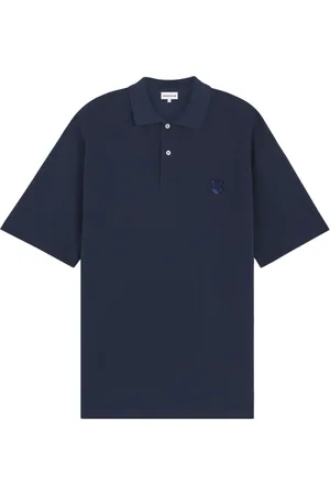 Maison Kitsuné Homme, Tops, Bleu, Taille: M Polo