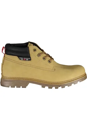 Carrera Homme, Chaussures, , Taille: 44 EU Bottes Beiges à Lacets avec Détails Contrastants