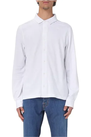 K-Way Homme, Chemises, Blanc, Taille: M Chemise Blanche à Manches Longues pour Homme