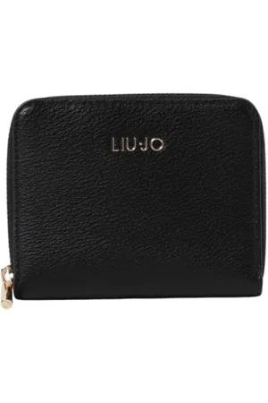 Liu Jo Femme, Accessoires, Noir, Taille: ONE Size Portefeuille en cuir noir à fermeture éclair
