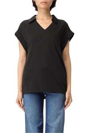 Liu Jo Femme, Tops, Noir, Taille: 38 FR Haut Vert Col en V pour Femmes