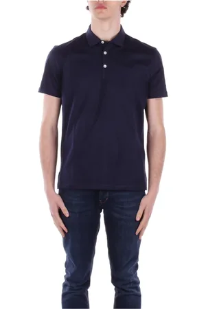 Dondup Homme, Tops, Bleu, Taille: L Polo Bleu avec Logo et Boutons