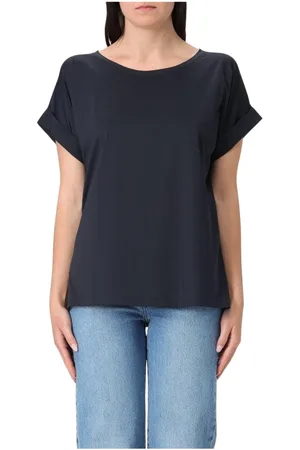 save the duck Femme, Tops, Bleu, Taille: 40 FR T-shirt Blanc Poche Confort Style