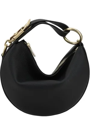 Burberry Femme, Sacs, Noir, Taille: ONE Size Sac Hobo en Cuir Style Demi-Lune