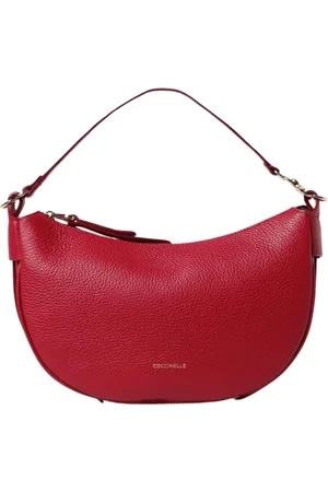 Coccinelle Femme, Sacs, Rouge, Taille: ONE Size Sac à bandoulière en cuir noir