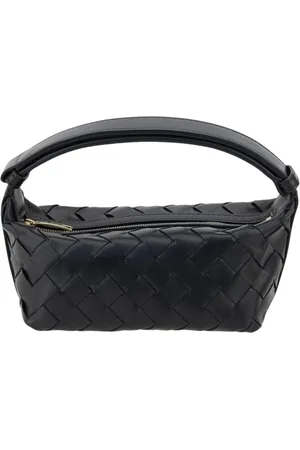 Bottega Veneta Femme, Sacs, Noir, Taille: ONE Size Portefeuille en cuir noir avec design tressé