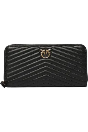 Pinko Femme, Accessoires, Noir, Taille: ONE Size Portefeuille Love Birds