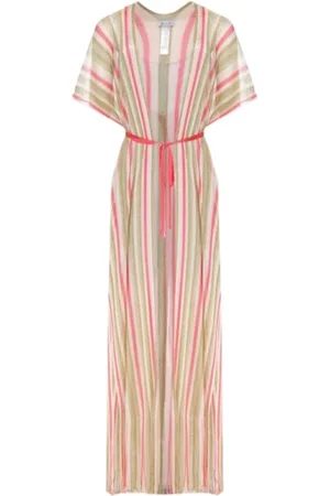 Beliza Femme, Maillots de bain, Multicolore, Taille: ONE Size Gilet Tricoté Rayé Rose