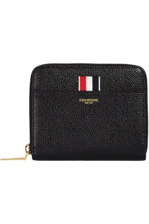 Thom Browne Femme, Accessoires, Noir, Taille: ONE Size Portefeuille en Cuir Élégant pour Homme