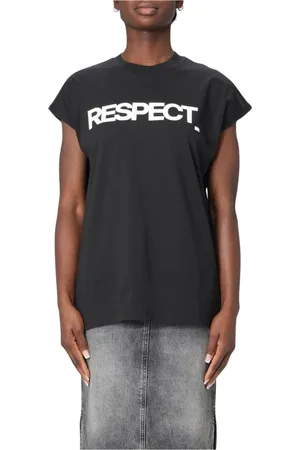 save the duck Femme, Tops, Noir, Taille: 42 FR T-shirt Graphique Minimaliste