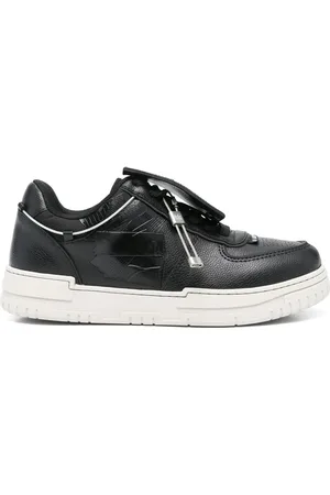 44 Label Group Homme, Chaussures, Noir, Taille: 43 EU Baskets Noires à Lacets avec Porte-étiquette ID