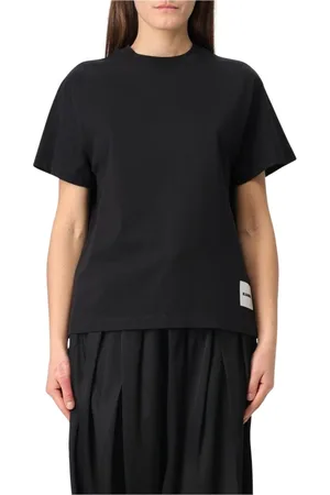 Jil Sander Femme, Tops, Noir, Taille: 38 FR T-shirt à manches courtes multicolore
