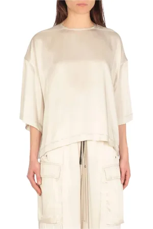 Rick Owens Femme, Blouses et Chemises, , Taille: 38 FR Chemisier en Soie Vert