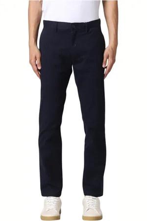 Tommy Hilfiger Homme, Pantalons, Bleu, Taille: W36 Pantalon Chino Bleu Coupe Droite
