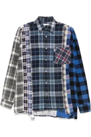 Pins & Needles Homme, Chemises, Multicolore, Taille: L Chemise Bleu Marine avec Boutons