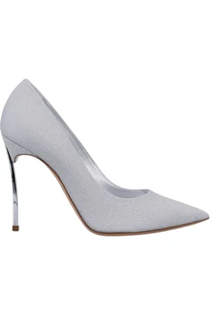 Casadei Femme, Chaussures, Gris, Taille: 40 EU Talons Aiguilles Paillettes Argent