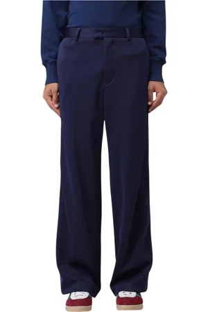 Msgm Homme, Pantalons, Bleu, Taille: M Pantalon Large Bleu pour Homme