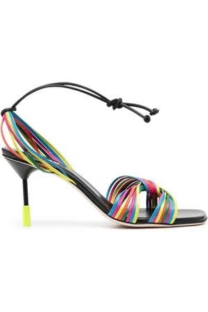 Msgm Femme, Chaussures, Multicolore, Taille: 39 EU Sandales à Talon Haut Torsadées