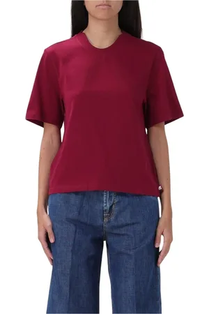 K-Way Femme, Tops, Rouge, Taille: 38 FR Tee-shirt Rouge à Col Rond pour Femmes