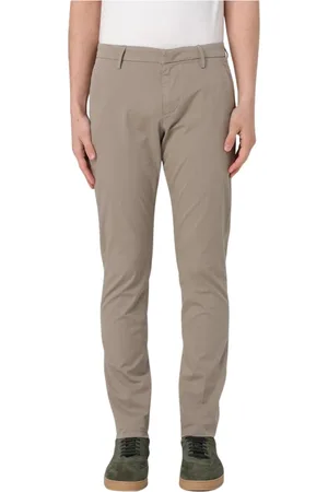 Dondup Homme, Pantalons, Gris, Taille: W35 Pantalon Chinos Slim Fit Gris