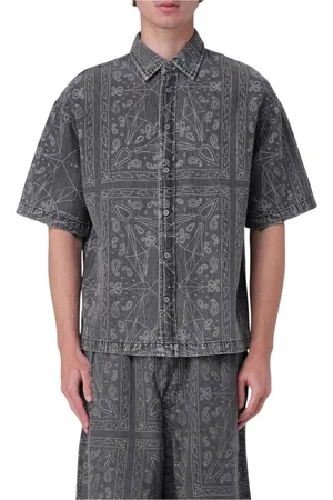 Armani Exchange Homme, Chemises, Gris, Taille: S Chemise Noire à Boutons