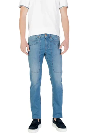Jeckerson Homme, Jeans, Bleu, Taille: W35 Jeans Slim pour Homme, Matériaux de Haute Qualité