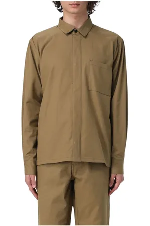 GR10K Homme, Chemises, , Taille: L Chemise Coton Sable Élégante Polyvalente