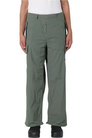 C.P. Company Homme, Pantalons, Vert, Taille: S Pantalon Cargo Vert Coupe Décontractée