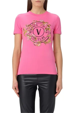 VERSACE Femme, Tops, Rose, Taille: 34 FR T-shirt Couture rose pour femmes