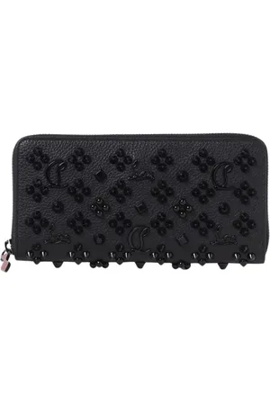 Christian Louboutin Femme, Accessoires, Noir, Taille: ONE Size Portefeuille Noir Clouté