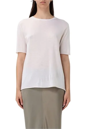 Lisa Yang Femme, Tops, Blanc, Taille: 40 FR Haut en Cachemire Blanc