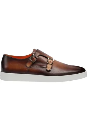 santoni Homme, Chaussures, Brun, Taille: 43 1/2 EU Chaussures Habillées Brogue Marron