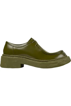 Camper Homme, Chaussures, Vert, Taille: 41 EU Chaussures Brogue Plateforme Vertes