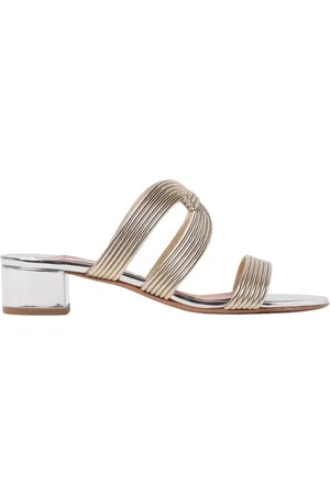Aquazzura Femme, Chaussures, Jaune, Taille: 38 1/2 EU Sandales à Talon Or