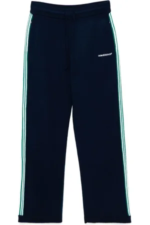 Casablanca Homme, Pantalons, Bleu, Taille: L Shorts Bleu Marine avec Logo Brodé et Cordon de Serrage