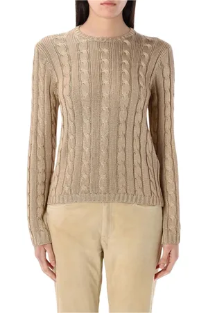 Ralph Lauren Femme, Pulls, Vert, Taille: 40 FR Pull Vert à Câble