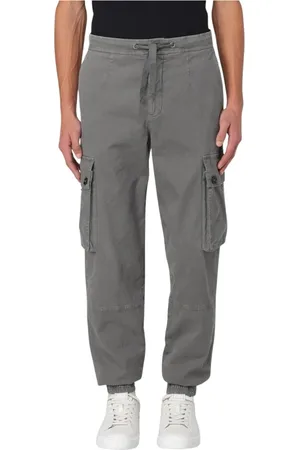 Dolce & Gabbana Homme, Pantalons, Gris, Taille: L Pantalon Cargo Gris avec Poches