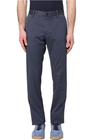 Incotex Homme, Pantalons, Bleu, Taille: W34 Coupe Classique Beige Chinos Pantalon